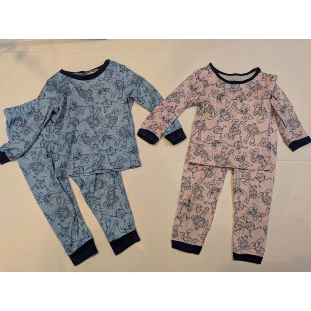 Boy Girl Twin Matching Pajamas Disney PJs